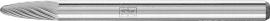 Hartmetall-Kleinfrässtift (Rotorfräser) DIN 8033 – Schaft-Ø 3 mm, Rundbogenform Produktbild