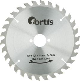 HW-Kreissägebl. 190x2,6 x30mm Z30W Fortis Produktbild