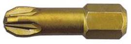 Bit für Kreuzschlitzschrauben PZ 1/4", ähnlich DIN 3126 C 6,3, extrahart Produktbild