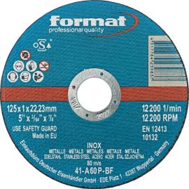 Trennscheibe gerade für V2A 115x1mm FORMAT Produktbild