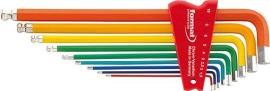 Winkelschraubendreher-Satz für Sechskant, mit Kugelkopf, easy colour, lang Produktbild