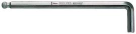 Winkelschraubendreher für Sechskant mit Kugelkopf, lang, Klinge gestellverchromt Produktbild