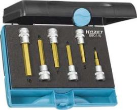 Schraubendrehereinsatz- Satz 3/8" Innensechskant 4-10x mm 6-teilig Hazet Produktbild