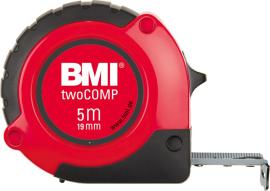 Taschenbandmaß twoCOMP 5mx19mm weiß BMI Produktbild