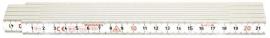 Gliedermaßstab Kunststoff2mx15mm weiß Hultafors Produktbild