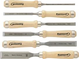 Stechbeitel-Satz mit Holzheft 6-teilig FORMAT Produktbild