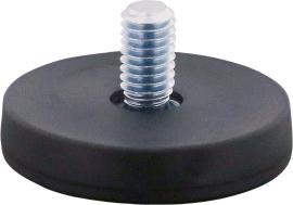 Neodym-Magnet-Flachgreifer mit Neopren-Schutzmantel und Gewindezapfen Produktbild