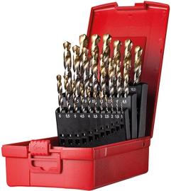 Spiralbohrer Set 1-13mm x0,5 in A002 in Box 118G Typ N 4xD 25tlg. Tin Tip A09520 Produktbild