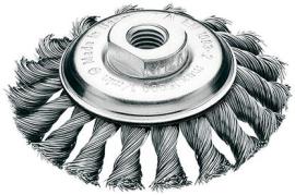 Kegelbürste Stahldraht 100x12mm gezopft 0,5mm Lessmann Produktbild