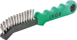 Bremssattelbürste ROKI®, rostfreier Stahldraht V4A, glatt Produktbild