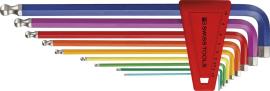 Winkelschraubendreher- Satz im Kunststoffhalter 9-teilig 1,5-10mm RainbowKugelko Produktbild