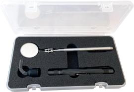 Inspektions-Satz 3-teilig Taschenlampe mit Umlenkerund Suchspiegel Produktbild