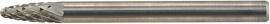 Hartmetall-Kleinfrässtift (Rotorfräser) DIN 8033 – Schaft-Ø 3 mm, Rundbogenform Produktbild