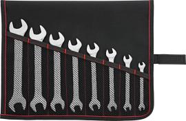 Doppelmaulschlüssel-Satz DIN3110 6-22mm 8-teilig in Rolltasche FORMAT Produktbild