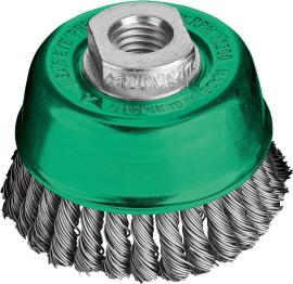 Topfbürste, rostfreier Stahldraht, gezopft, schmal Produktbild