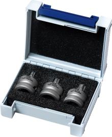 Kraft-Steckschlüssel-Einsatz-Garnitur 1/2" für Innen-TORX®-Schrauben, extrakurz Produktbild