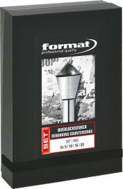 Querlochsenker-Satz in plastikfreier Verpackung aus nachwachsenden Rohstoffen Produktbild