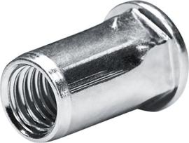 Sechskant-Blindnietmutter, Flachrundkopf Produktbild