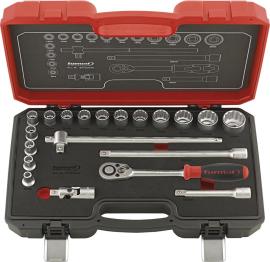 Steckschlüssel-Garnitur 1/2" 12-kant 20-teilig FORMAT Produktbild