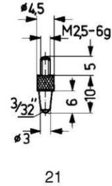 Messeinsatz Stahl Typ 21/ 3,0mm KÄFER Produktbild