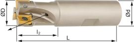 Schaftfräser mit Innenkühlung, 90°, zylindrisch Produktbild