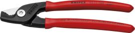 Kabelschere mit Kunststoff-Griffen 160mm schlanke Kopfform KNIPEX Produktbild