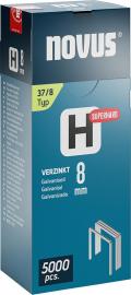 Feindrahtklammer H Typ 37/8 mm zn Novus VE à 5000 Stück Produktbild