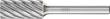 Frässtift HM zylindrisch 1225 INOX 6mm 12x25mm Pferd Produktbild