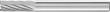 Frässtift HM zylindrisch mit Stirnverzahnung 0616 3 6mm 6x16mm Pferd Produktbild img1 S