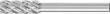 Frässtift HM zylindrisch 0820 STEEL 6mm 8x20mm Pferd Produktbild img1 S