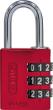 Zahlen-Hangschloss 144/30 rot Lock-Tag Produktbild