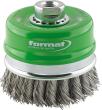 Topfbürste mit Stützring, rostfreier Stahldraht (1.4310), gezopft Produktbild