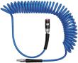 Spiralschlauch aus PU, mit Druckknopf-Sicherheitskupplung und Stecker Produktbild img1 S