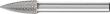 Frässtift HM Spitzbogenform 0820 MICRO 6mm 8x20mm Pferd Produktbild img1 S