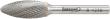 Frässtift HM Flammenform B 1230 C 6mm 12x30mm FORMAT Produktbild img1 S