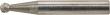 Hartmetallfrässtift (Rotorfräser) DIN 8033 – Schaft-Ø 6 mm, Kugelform KUD, Zahnu Produktbild img1 S