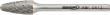 Kleinfrässtift HM Rundbogenform 0613 C 3mm 6x13mm FORMAT Produktbild