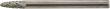 Hartmetall-Kleinfrässtift (Rotorfräser) DIN 8033 – Schaft-Ø 3 mm, Rundbogenform Produktbild img1 S