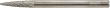 Kleinfrässtift HM Spitzbogenform 0313 C 3mm3x13mm FORMAT Produktbild img1 S