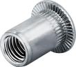Blindnietmutter Edelstahl, Standard, Flachrundkopf. Produktbild