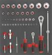 Werkzeugmodul Steckschlüssel 1/4" und 1/2", 49-teilig, Modul 2/3 Produktbild