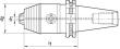 CNC-Präzisions-Bohrfutter, ISO 7388-1 (DIN 69871), Form AD/B, SK 40 Produktbild img2 S