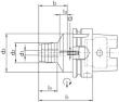 Hydro-Dehnspannfutter HSK 63, ISO 12164-1 (DIN 69893), Form A, mit Innenkühlung Produktbild img2 S