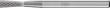 Hartmetall-Kleinfrässtift (Rotorfräser) DIN 8033 – Schaft-Ø 3 mm, Winkelform WKN Produktbild img1 S