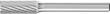 Frässtift HM zylindrisch mit Stirnverzahnung 0820 3 6mm 8x20mm Pferd Produktbild img1 S