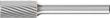 Hartmetallfrässtift (Rotorfräser) DIN 8033 – Schaft-Ø 6 mm, Zylinderform ZYA-S, Produktbild img1 S