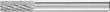 Frässtift HM zylindrisch 0616 3PLUS 6mm 6x16mm Pferd Produktbild