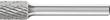 Frässtift HM zylindrisch 1013 3PLUS 6mm 10x13mm Pferd Produktbild