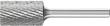 Frässtift HM zylindrisch 1625 3PLUS 6mm 16x25mm Pferd Produktbild