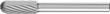 Frässtift HM Walzenrundform 0820 3 6mm 8x20mm Pferd Produktbild img1 S